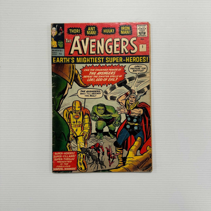 The Avengers #1 1963 VG+ 1st team appearance Pence Copy *See Description