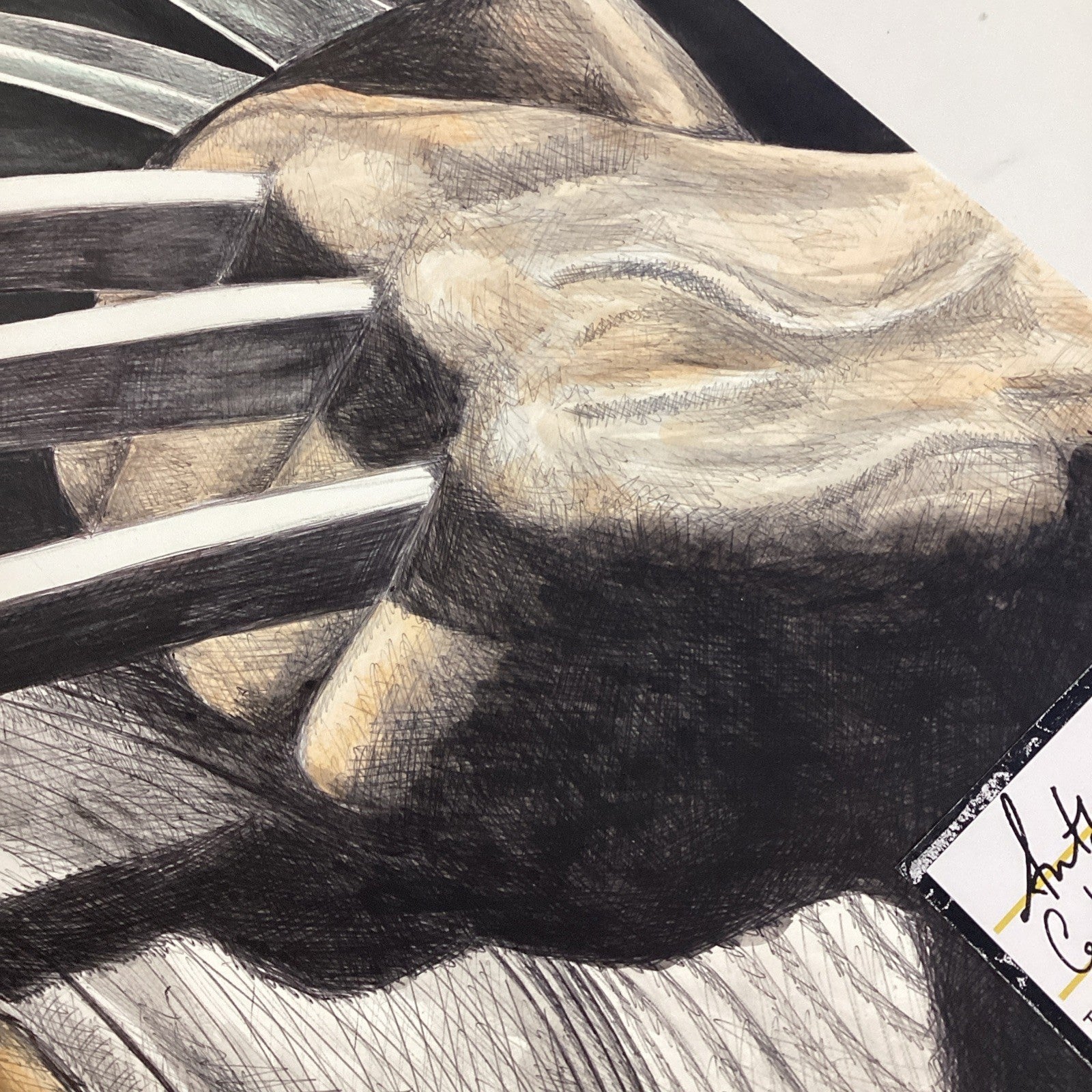 Wolverine Original Art by Becky Knapp with COA (80x59cm)9