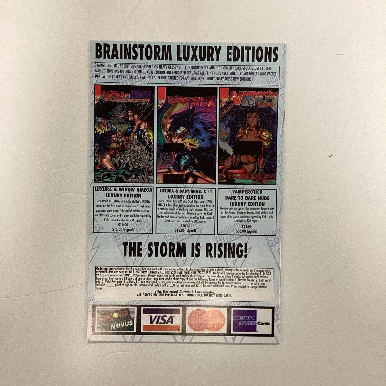 Vamperotica Red Reign Dare To Bare Nude Edition 1996 Brainstorm Comics6