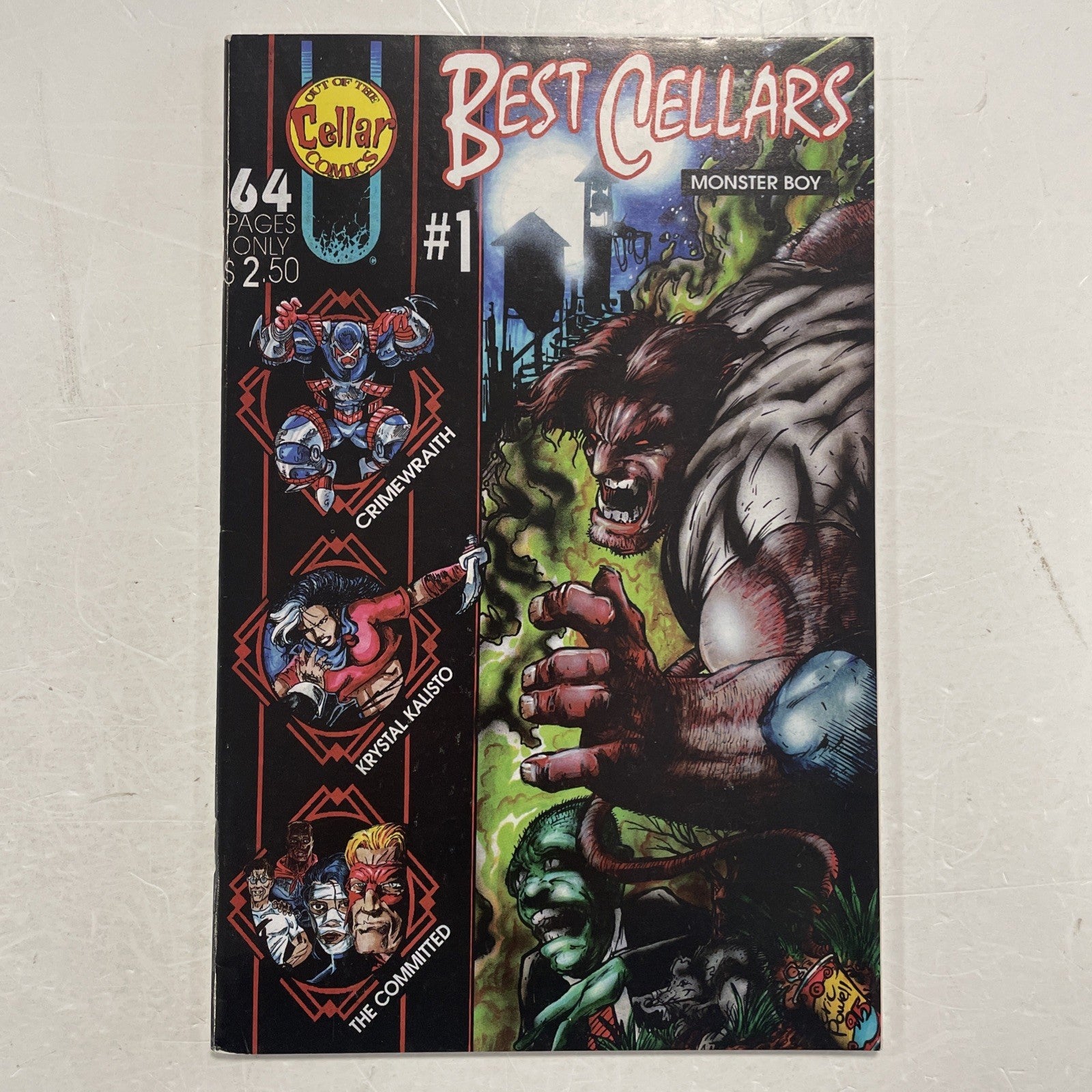 Best Cellars # 1 1995 FN/VF 1st Appearance of Monster Boy0