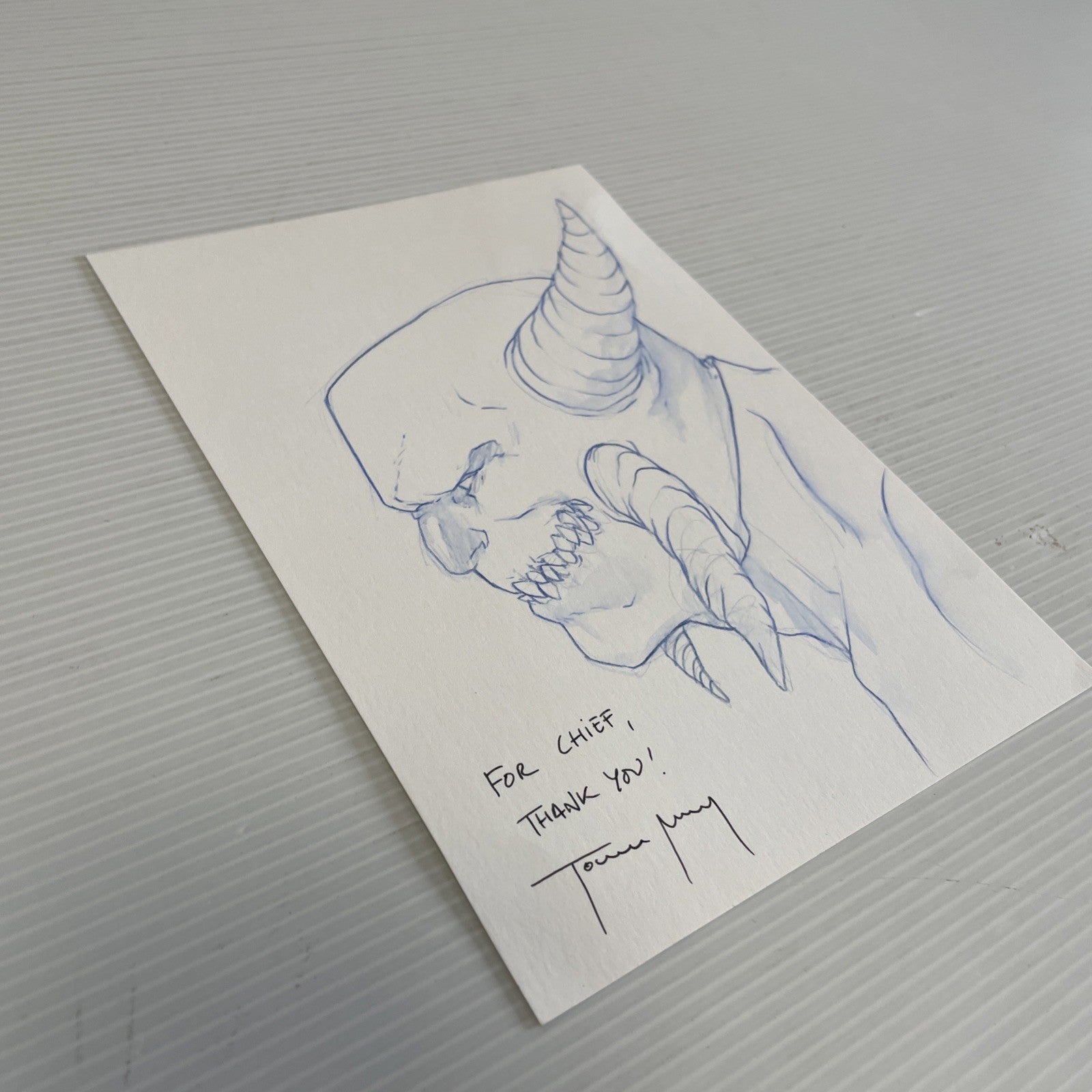 Tomeu Morey Original Sketch Artwork of Devil Dog DC (15 x 20.8 cm)3