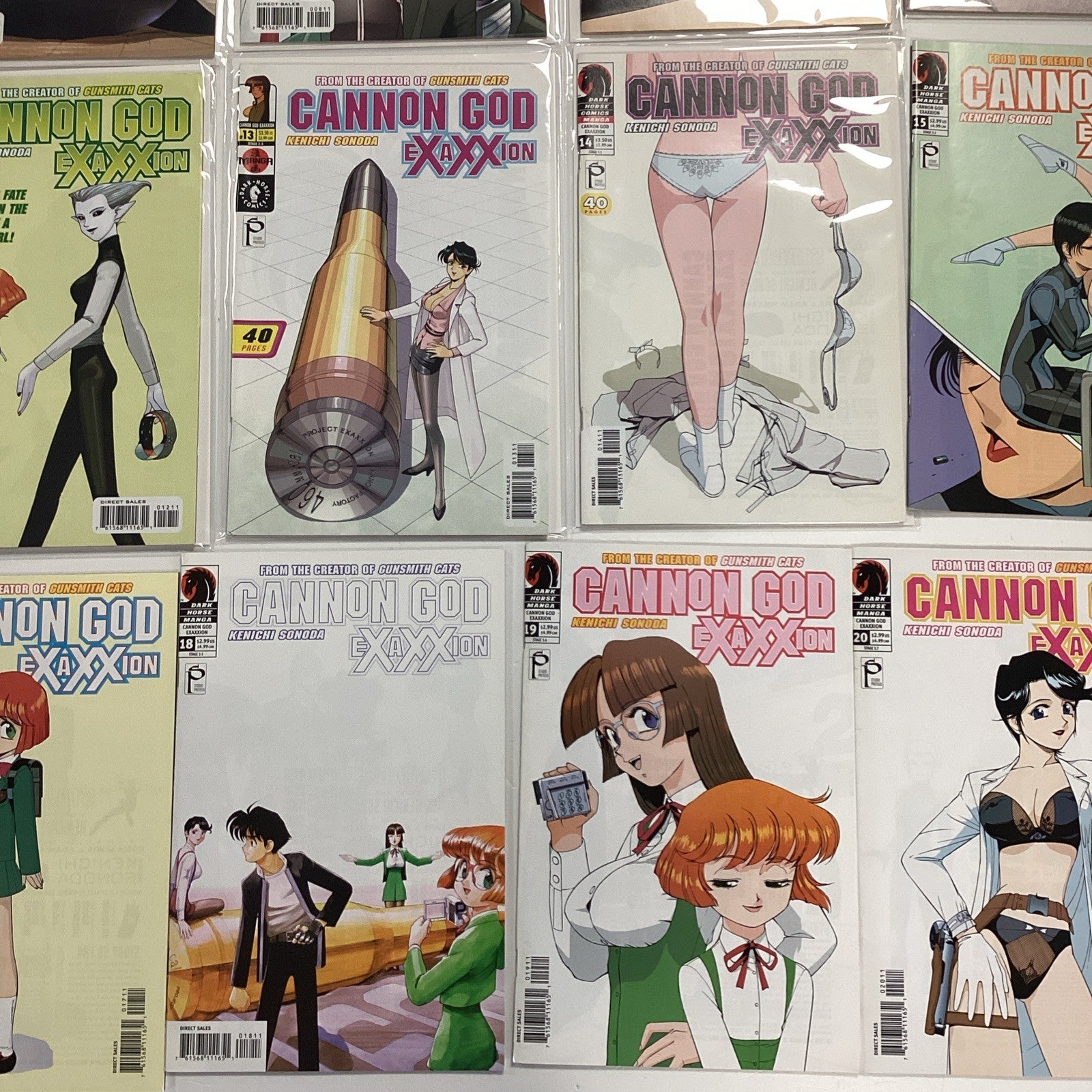 Cannon God Exaxxion #1-20 2001 Complete Set mid-high to high grades5