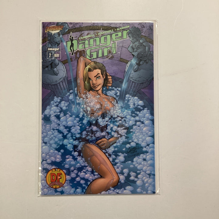 Danger Girl #2 1998 VF/NM Dynamic Forces Exclusive Omnichrome Edition 6603/100000