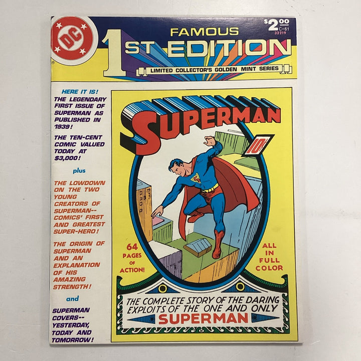 DC Famous 1st Edition Superman #1 1979 VF+0