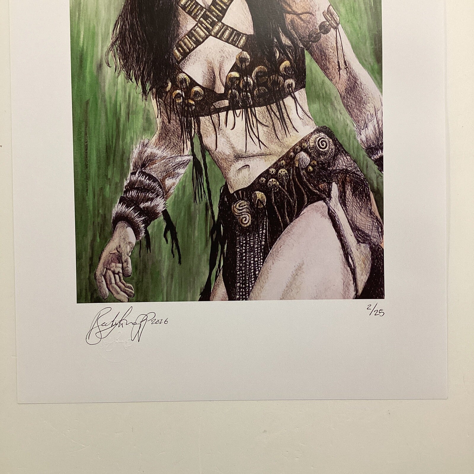 Xena Signed Art Print by Becky Knapp2
