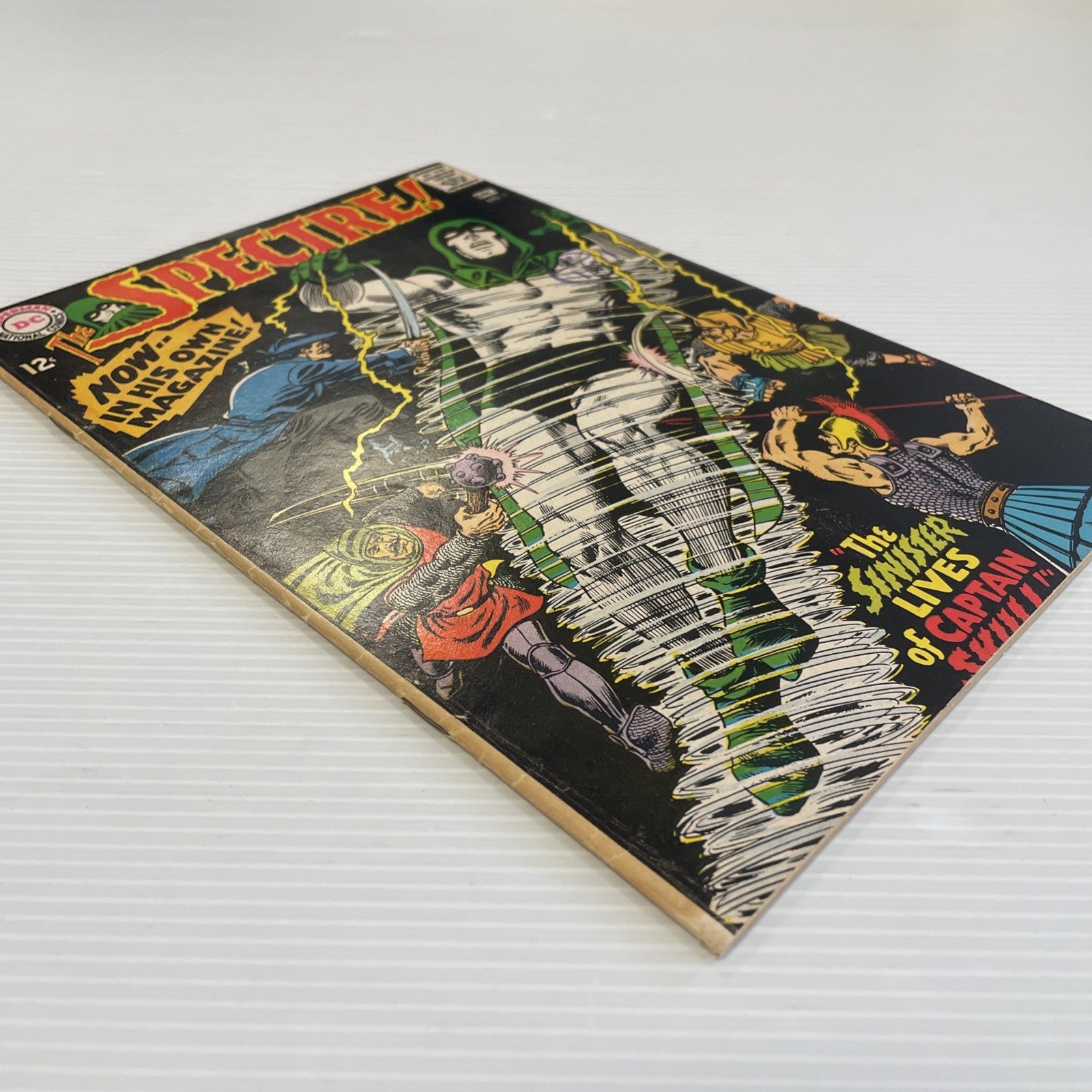 The Spectre #1 1967 VG 1st in Own Title Pence Stamp **stain down spine3