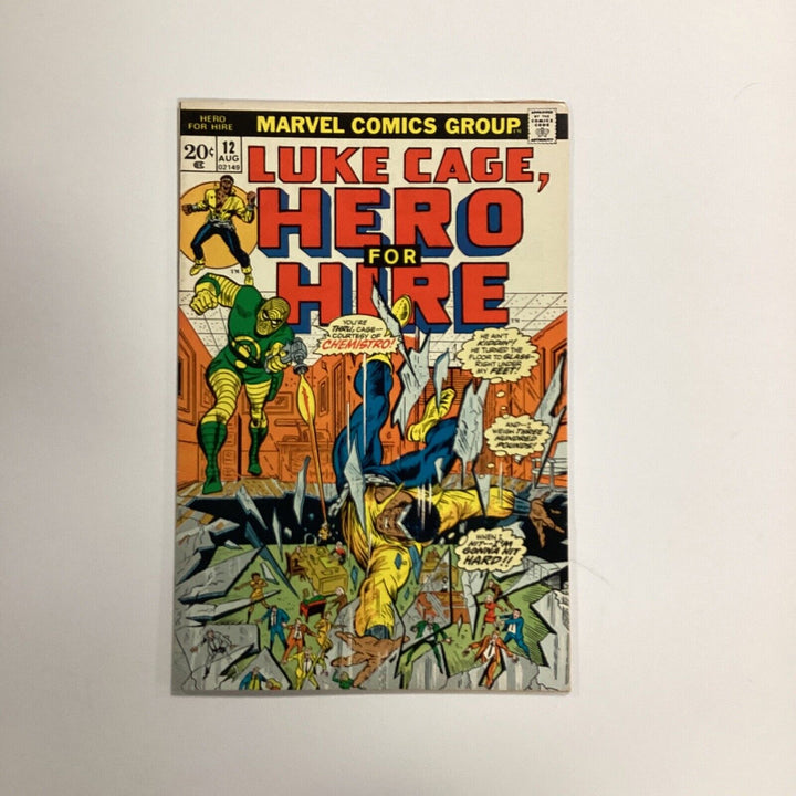 Luke Cage, Hero For Hire #12 1972 FN+ 1st Appearance of Chemistro Cent Copy