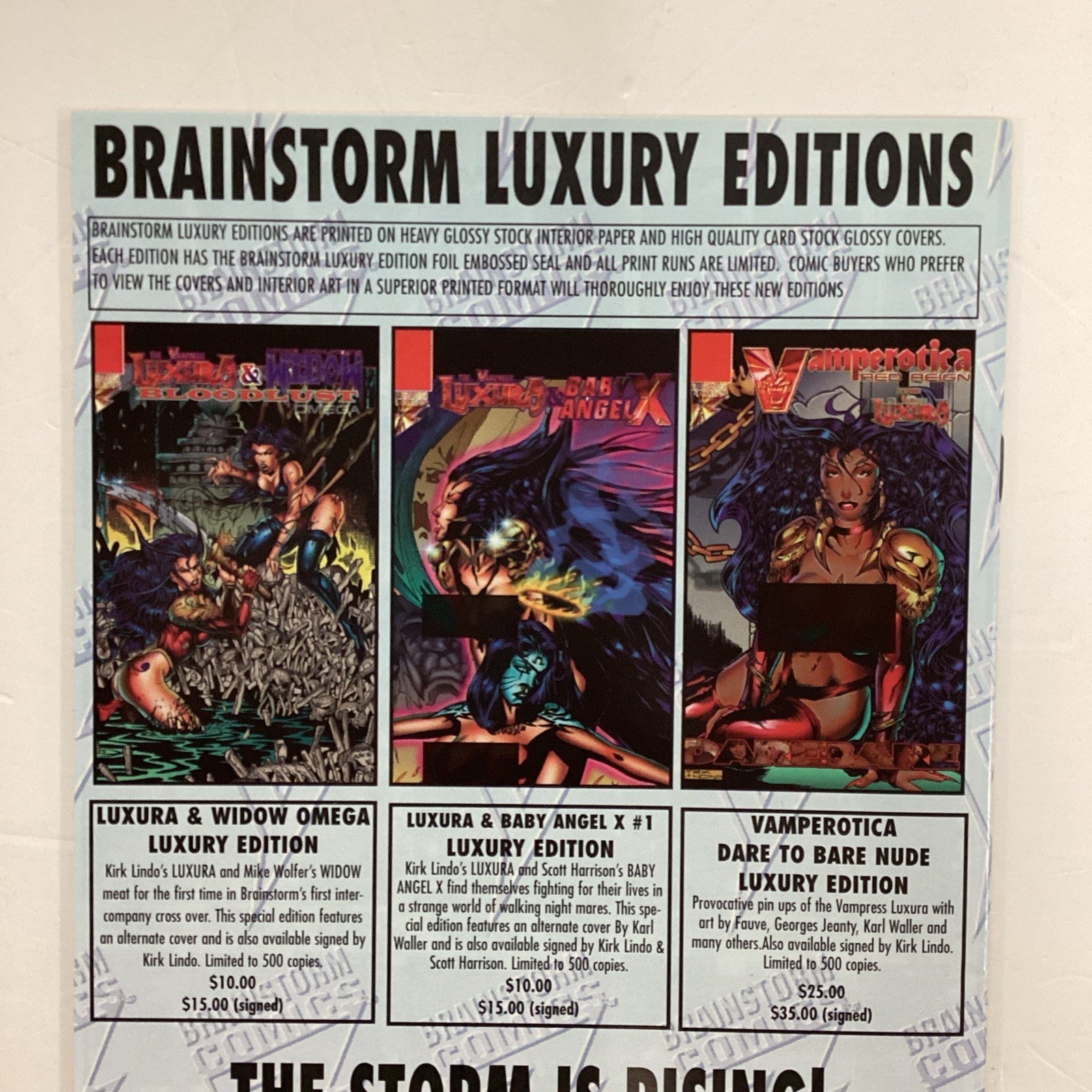 Vamperotica Red Reign Dare To Bare Nude Edition 1996 Brainstorm Comics7
