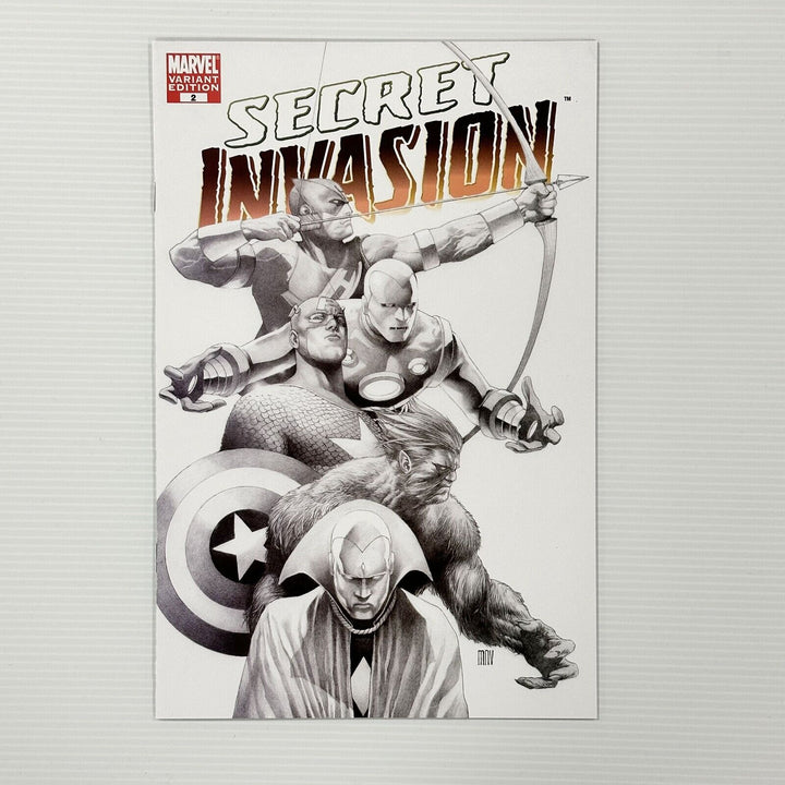 Secret Invasion #2 2008 NM McNiven Sketch Cover (1)