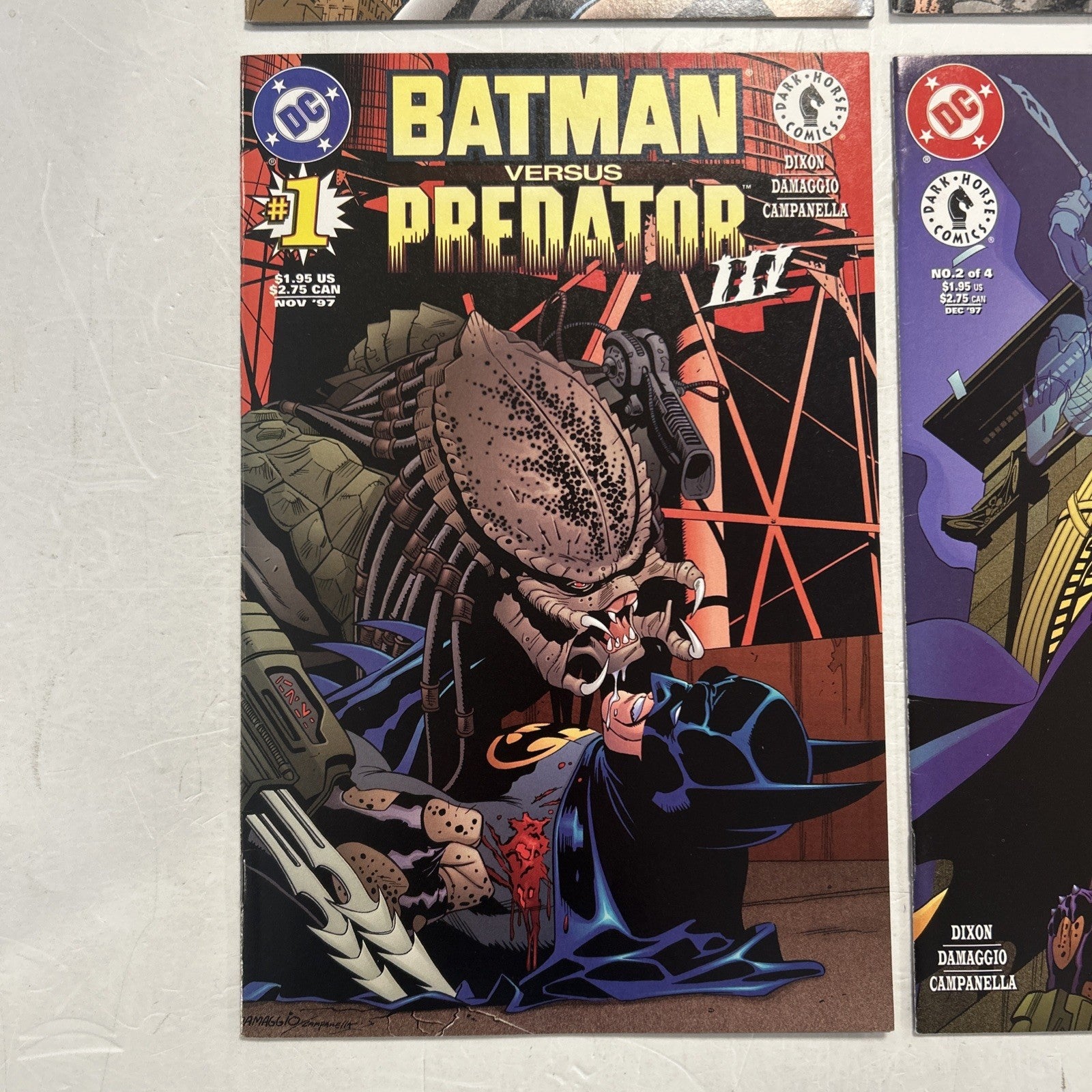 Batman vs Predator I, II & III 1991 Mid Grades Complete Set x38