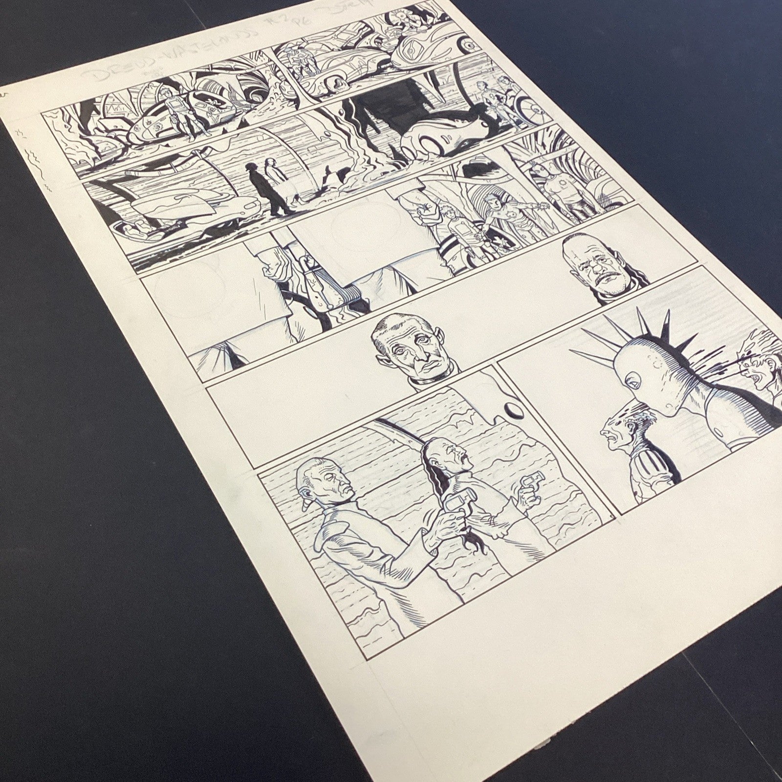 Original Artwork for Dredd Wastelands Part 2 2000AD Prog 1838 Page 6 Dave Taylor3