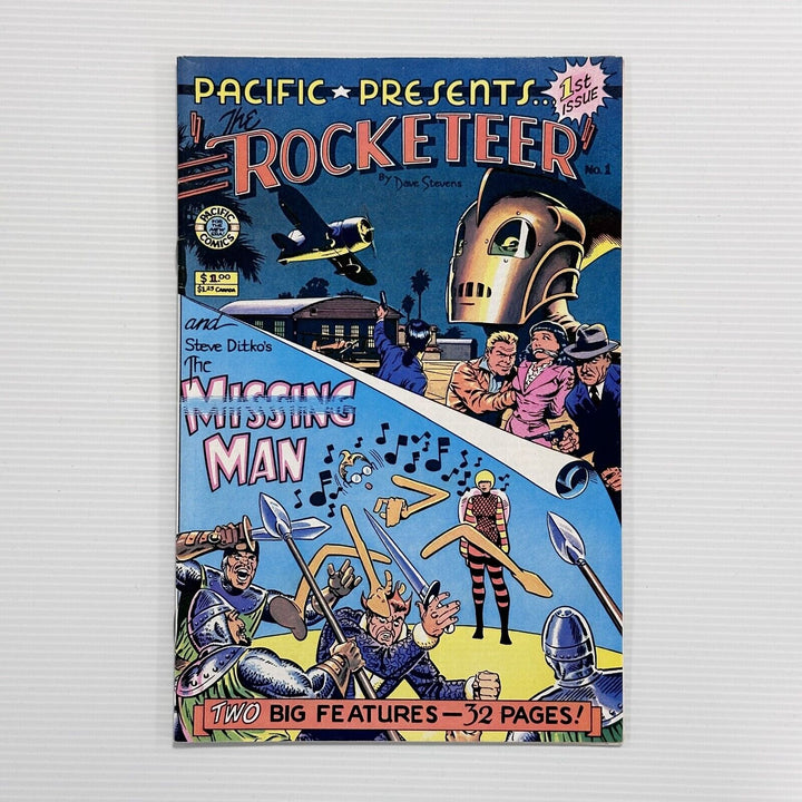 Pacific Presents #1 1982 VF The Rocketeer By Dave Stevens Missing Man by Ditko *