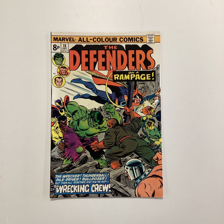 Defenders #18 1974 FN+ 1st Full Appearance Of The Wrecking Crew Pence Copy0