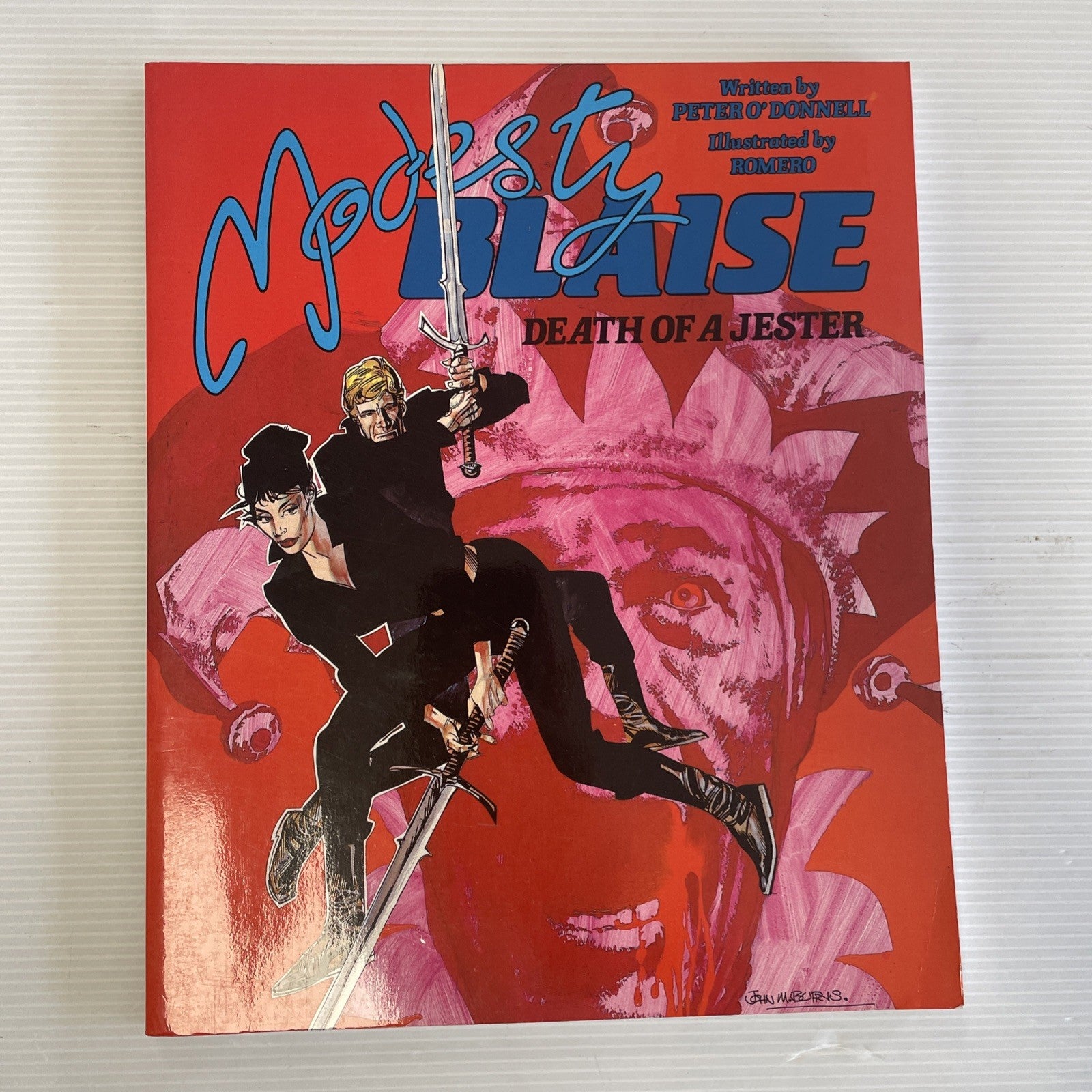 Modesty Blaise: Death of a Jester Titan Books 1987 Graphic Novel0