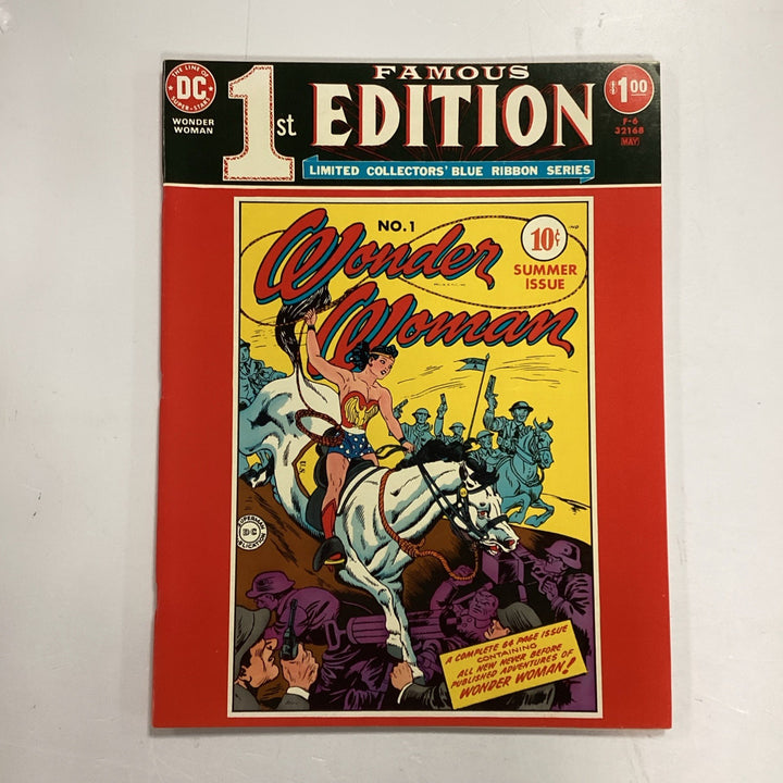 DC Famous 1st Edition Wonder Woman #1 Limited Collectors Blue Ribbon 1975 VF-0