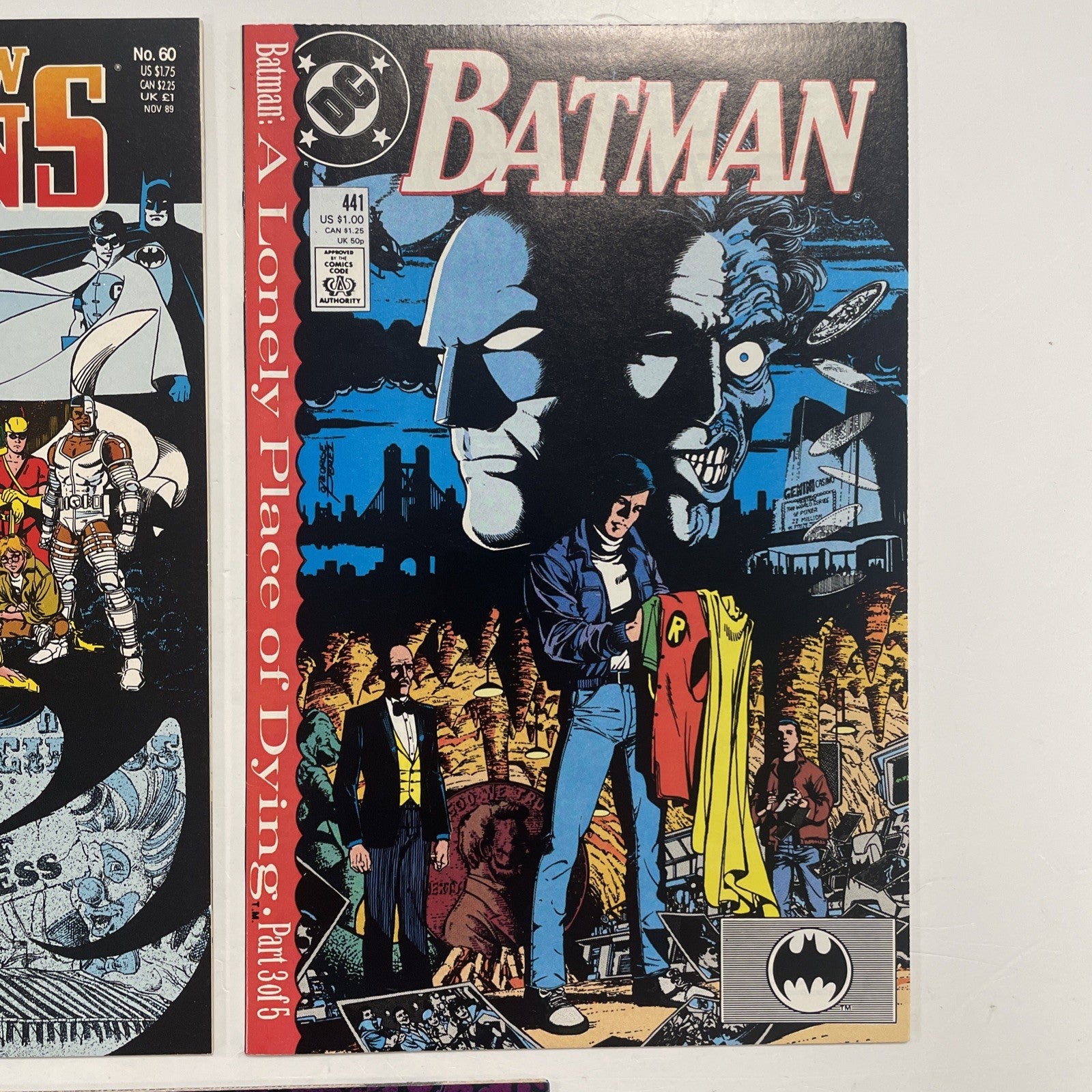Batman New Teen Titan A Lonely Place Of Dying #1-5 1989 Complete Set3