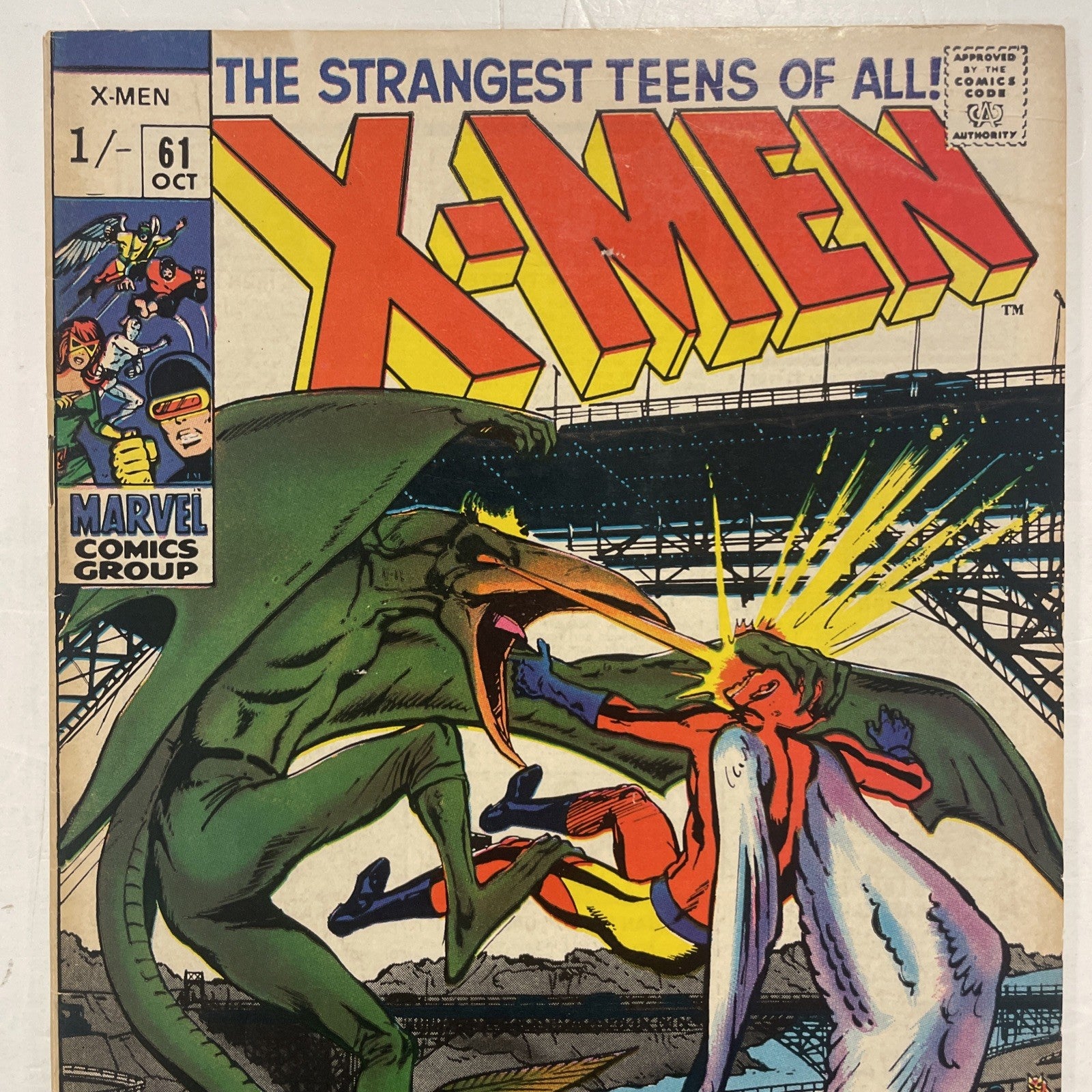 X-Men #61 1969 VG+ 2nd app of Sauron Neal Adams Pence Copy1