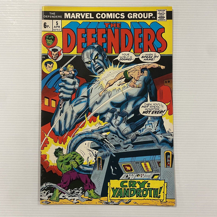 Defenders #5 1973 FN+  Pence Copy