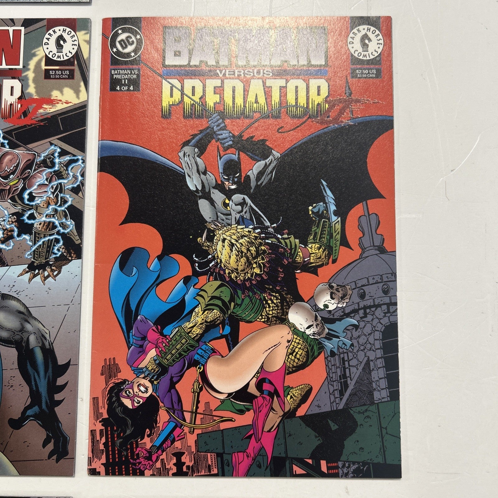 Batman vs Predator I, II & III 1991 Mid Grades Complete Set x37
