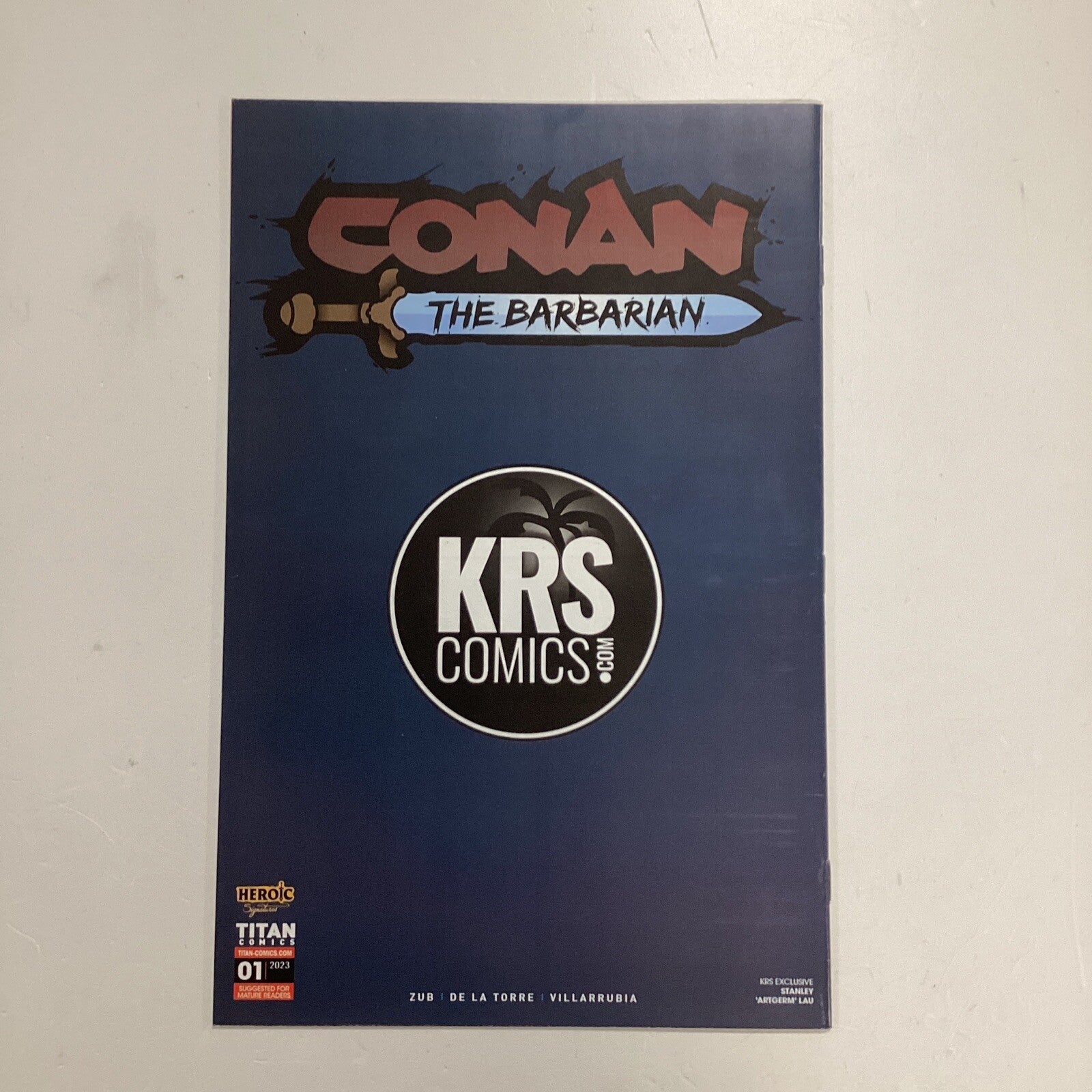 Conan Barbarian #1 2023 NM Artgerm Virgin Variant Limited To 800 Titan Comics5