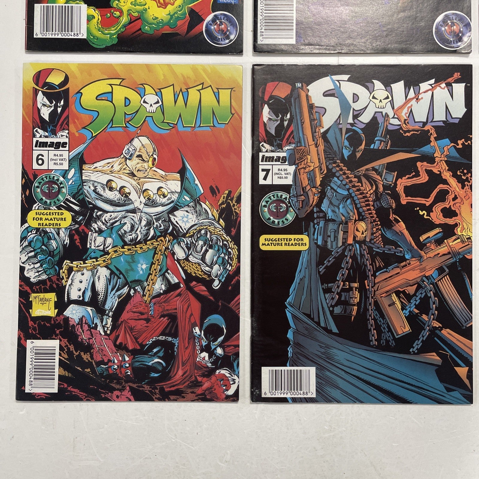 Spawn #1-10 1995 RSA Battleaxe South African Reprints Complete Image McFarlane4