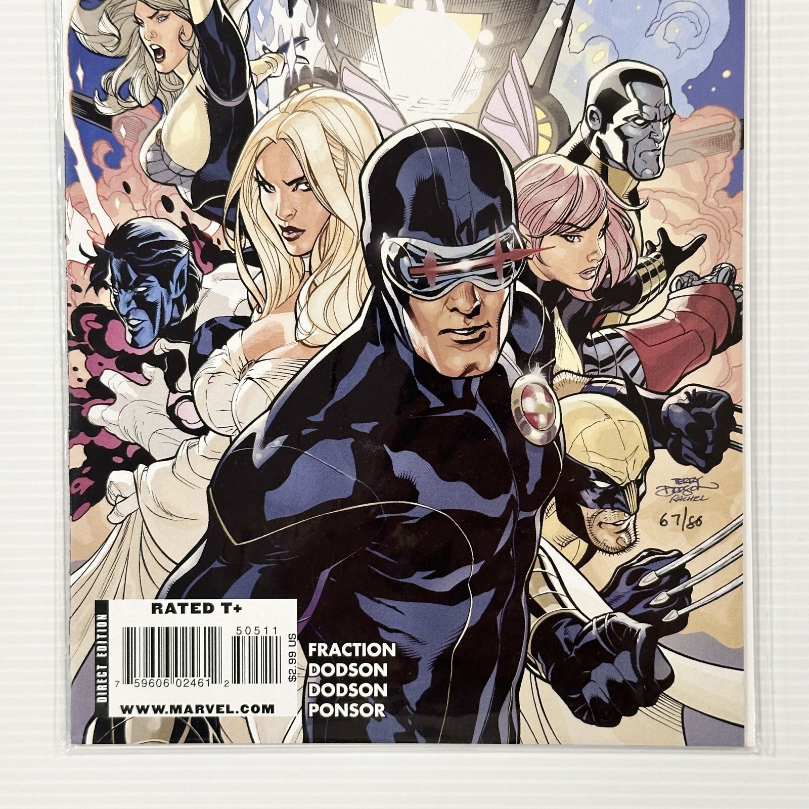 Uncanny X-Men #505 2009 NM Signed by Terry Dodson Dynamic Forces CoA 67/802