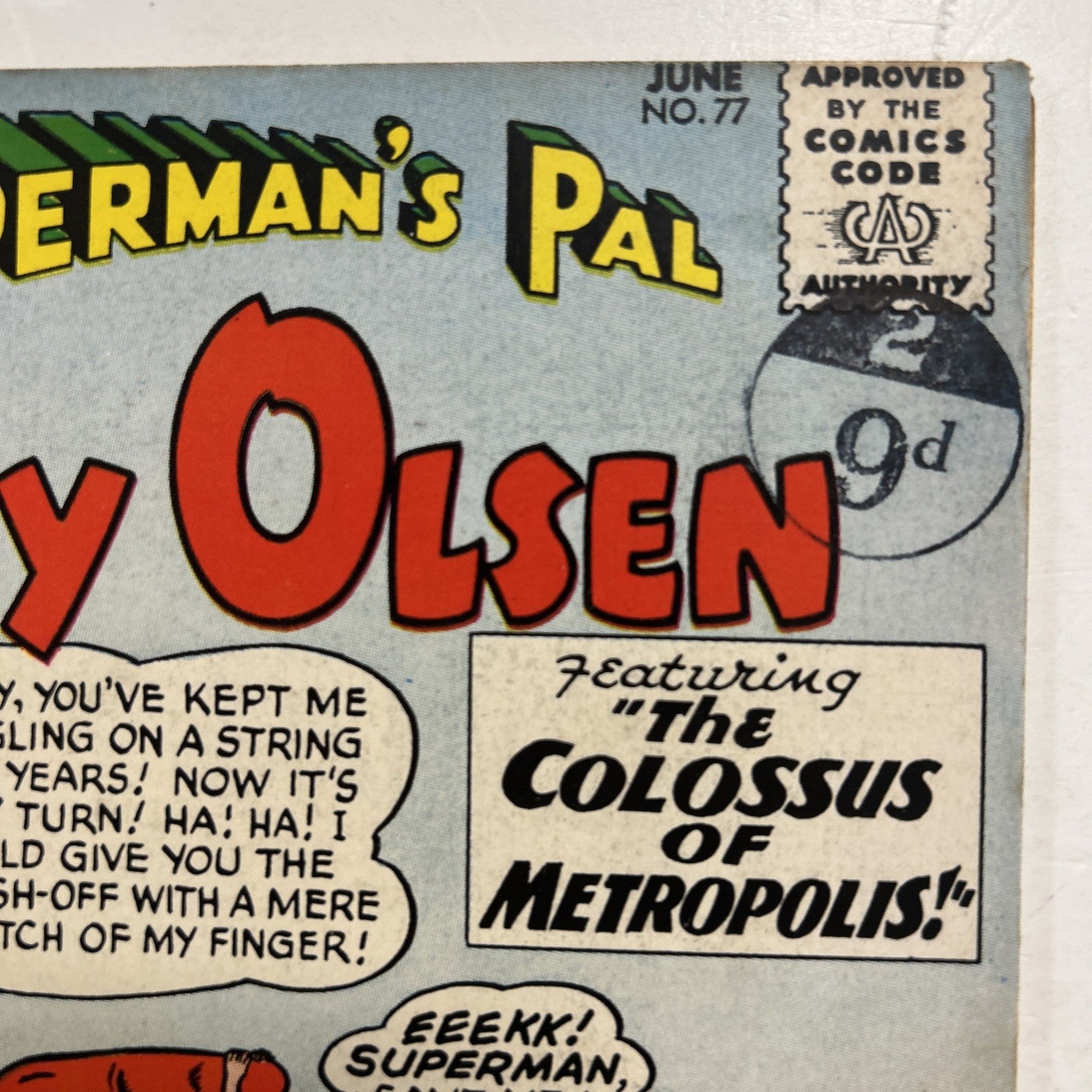 Superman's Pal Jimmy Olsen #77 1964 VG Pence Stamp4
