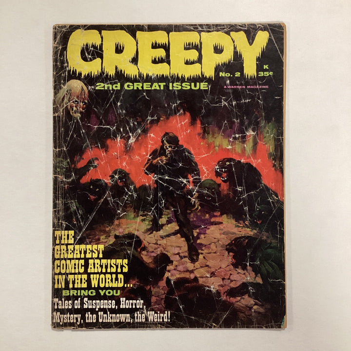 Creepy #2 1965 GD Cover worn and detached, pen marks on first page.Warren Horror0