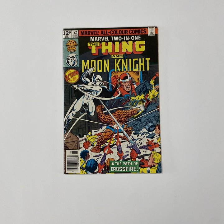 Marvel Two-In-One The Thing and Moon Knight #52 1979 VF Pence Stamp0