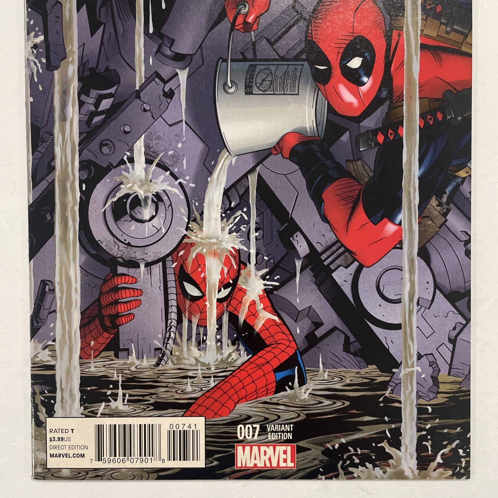Amazing Spider-man #7 2014 VF/NM Golden 1:25 75th Anniversary Homage Variant2