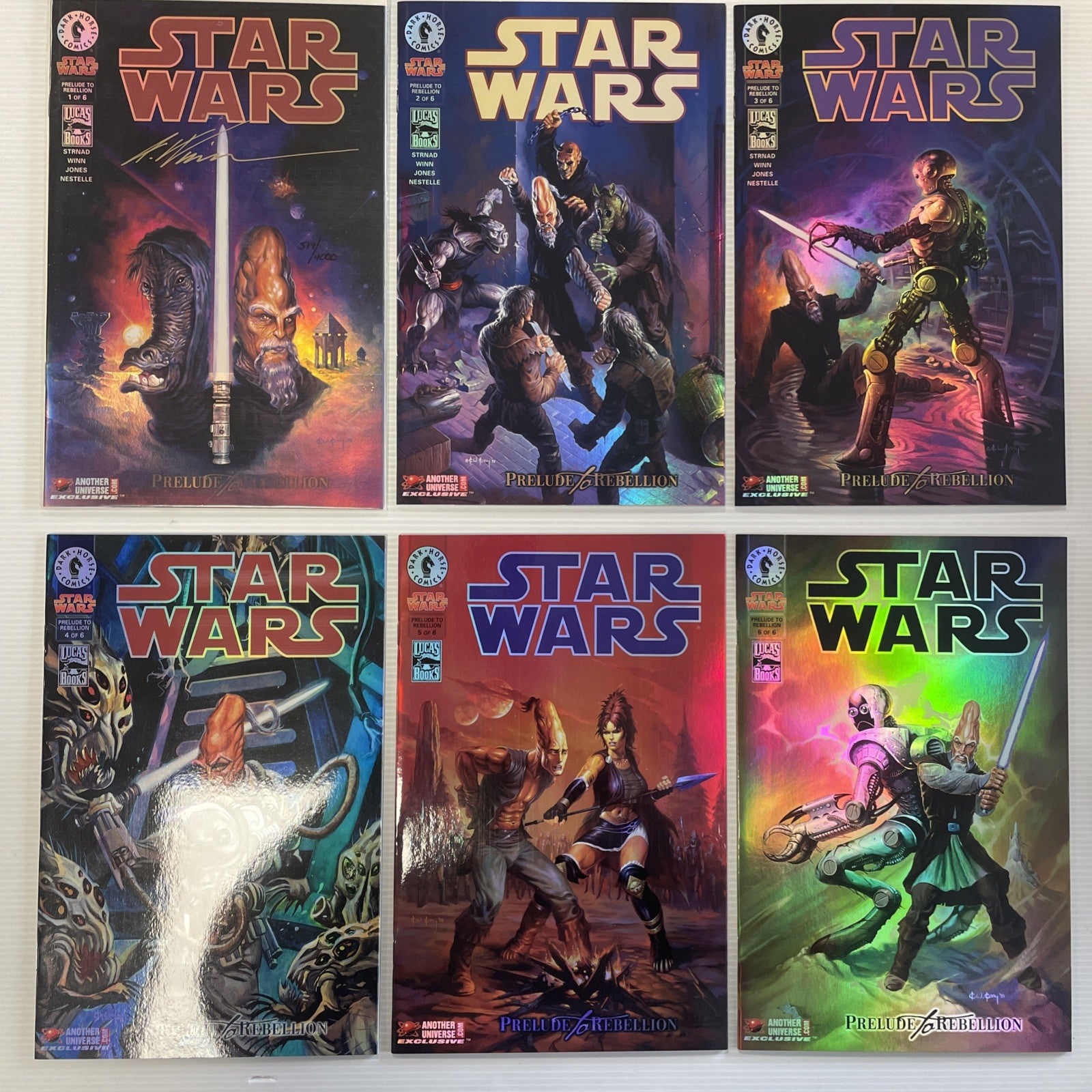 Star Wars Prelude To Rebellion #1-6 1999 Another Universe Exclusive #1 Signed0