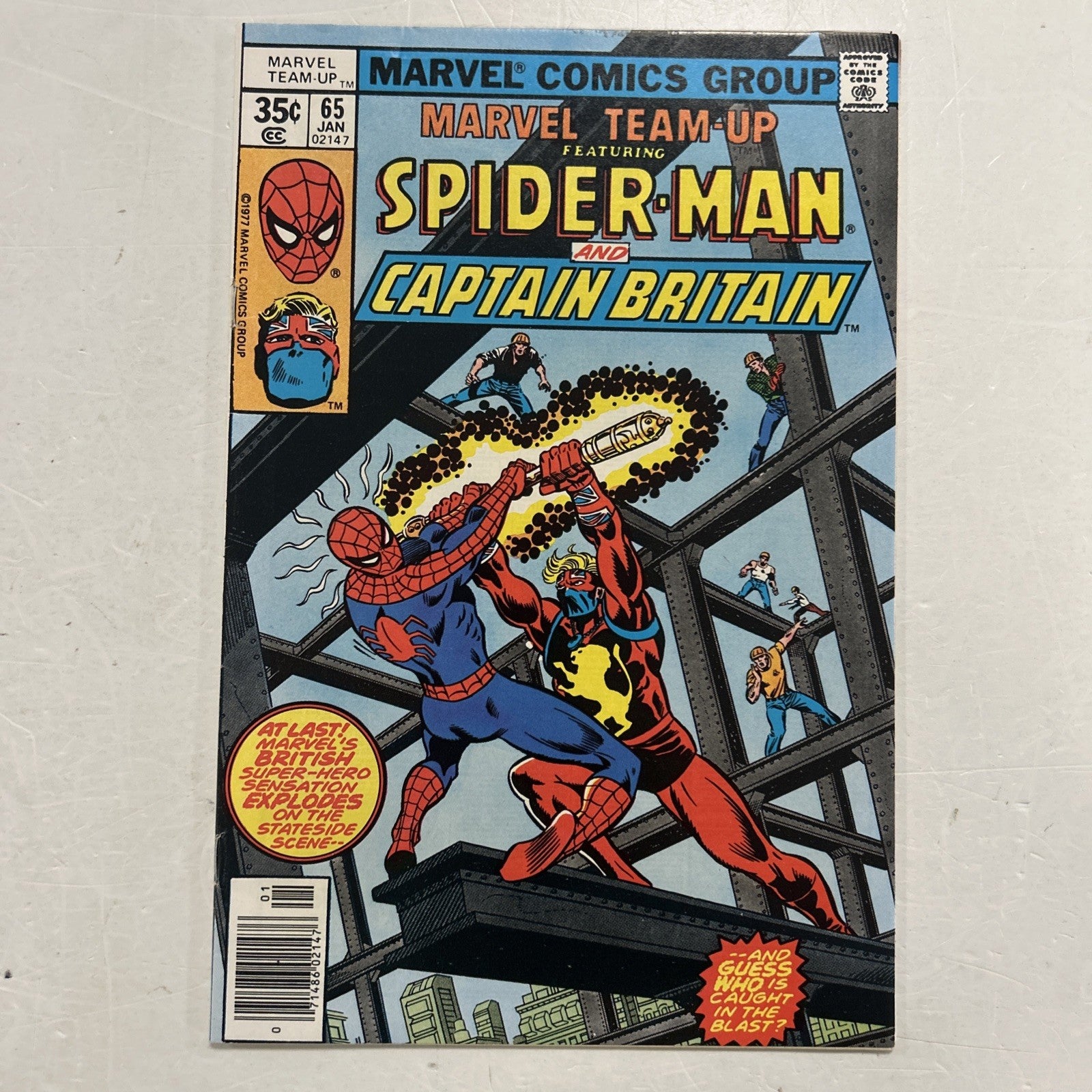 Marvel Team-Up #65 1978 FN Spider-Man & Captain Britain 1st US App.0