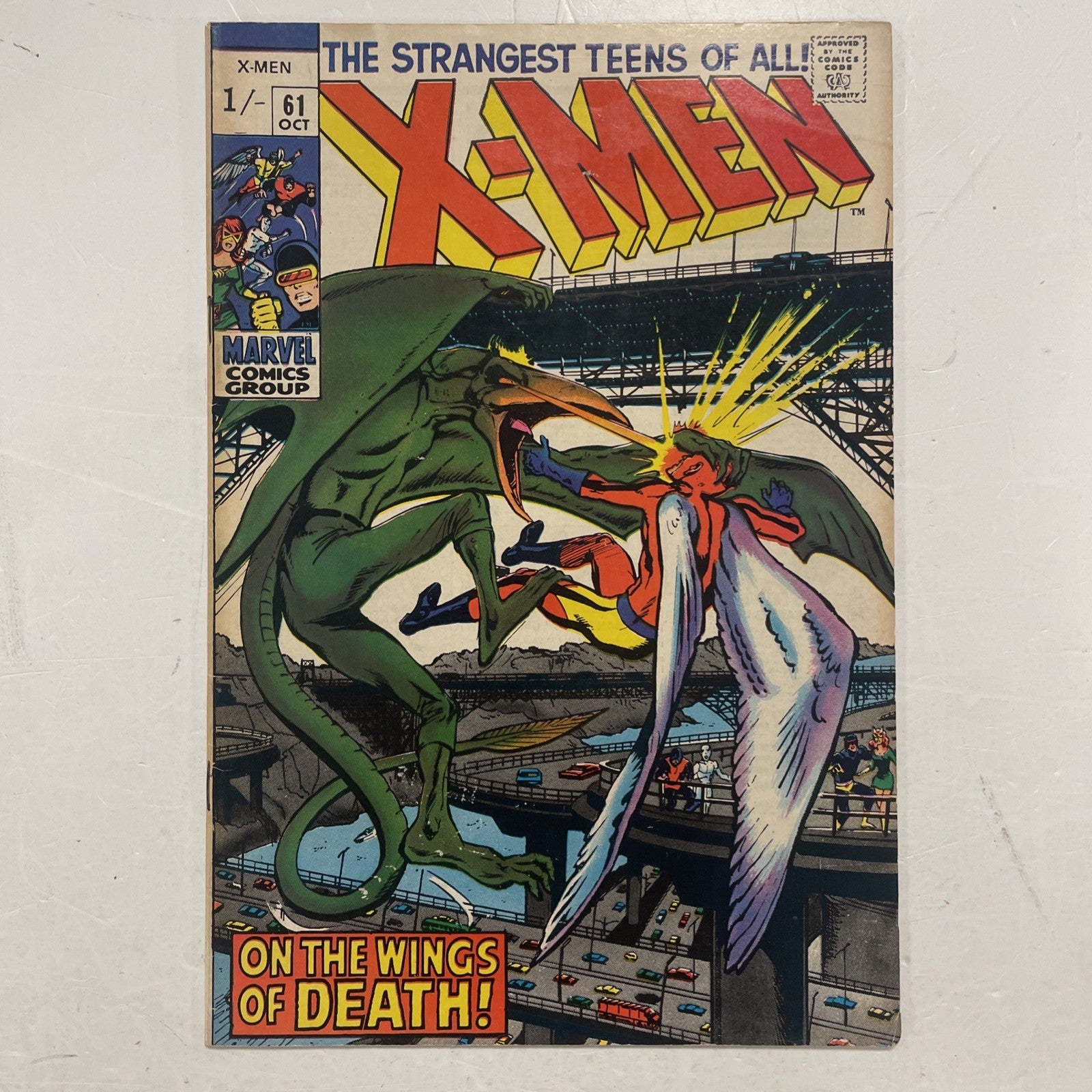 X-Men #61 1969 VG+ 2nd app of Sauron Neal Adams Pence Copy0