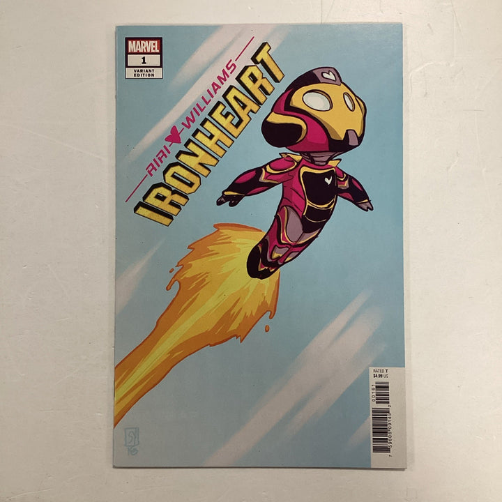 Riri Williams Ironheart #1 2018 VF/NM Skottie Young Variant 1st Solo Series0