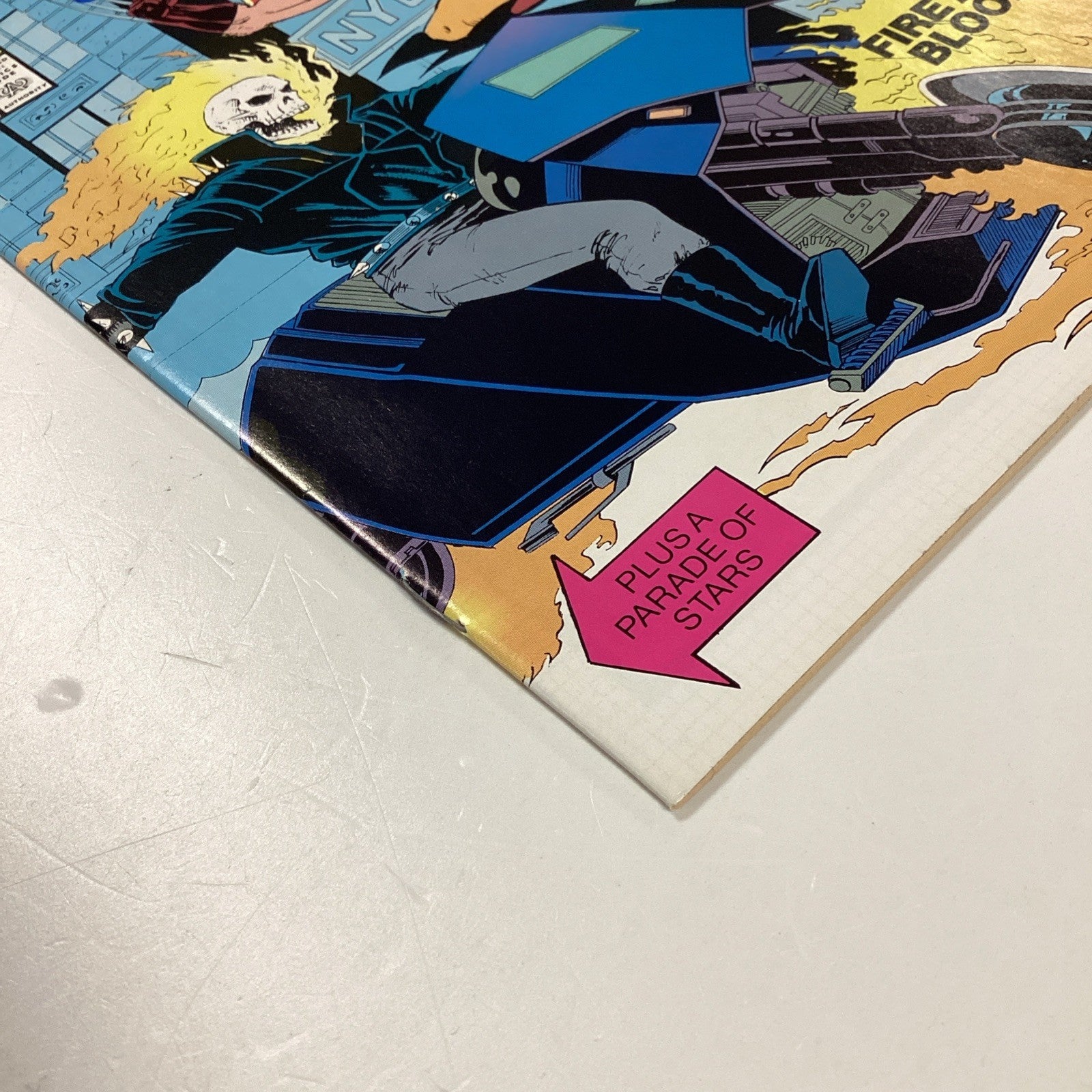 Marvel Comics #66 Wolverine & Ghost Rider '90 Signed & Sketched by Mark Texeira3