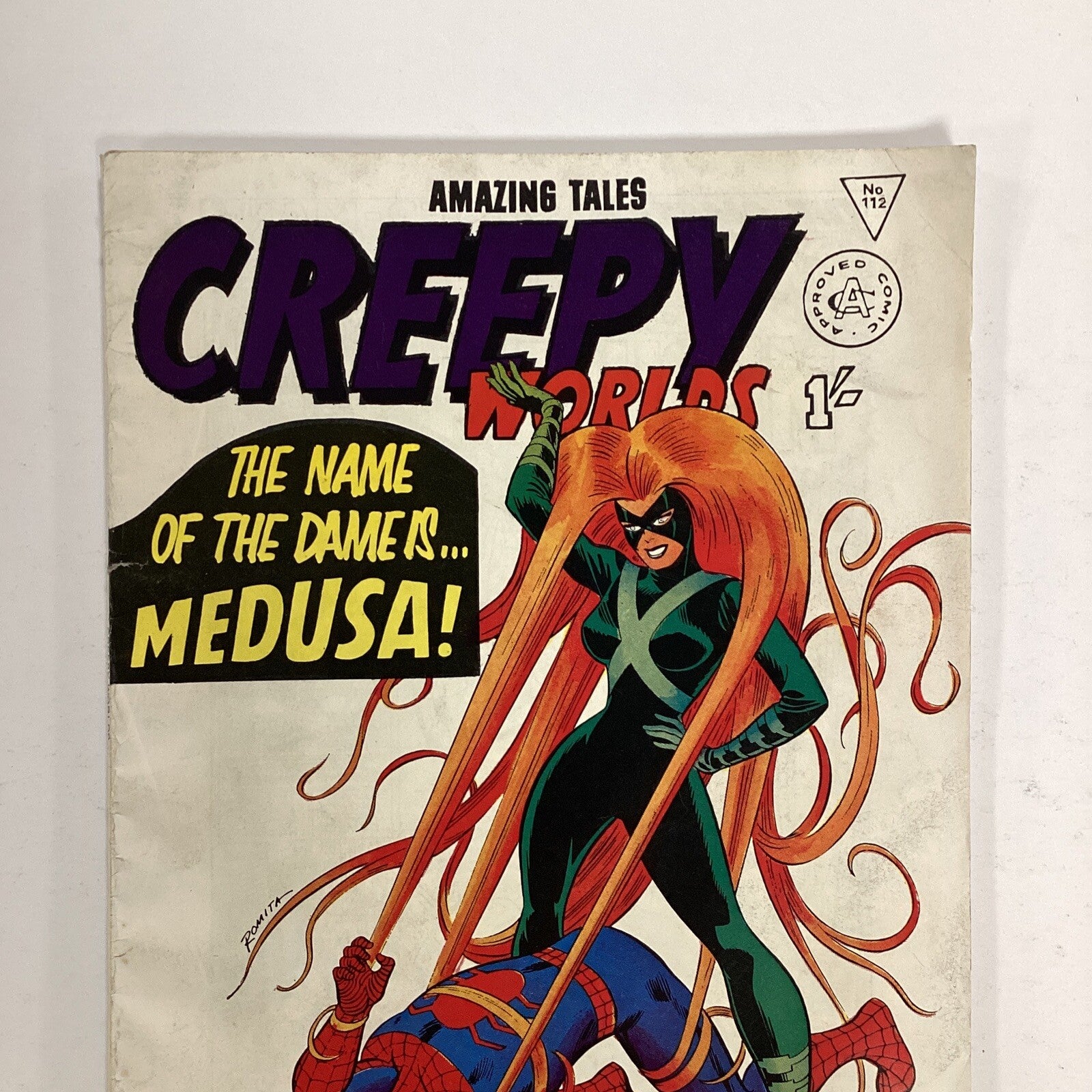 Alan Class Creep Worlds #112 late 1960s - early 70s VG **15mm tear bottom of rea1