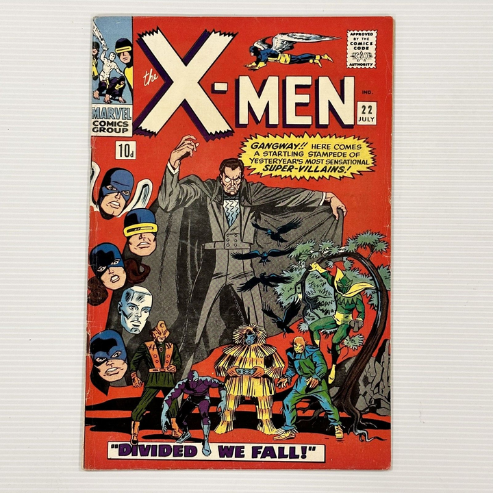 X-Men #22 1969 FN+ Cent Copy Pence Stamp