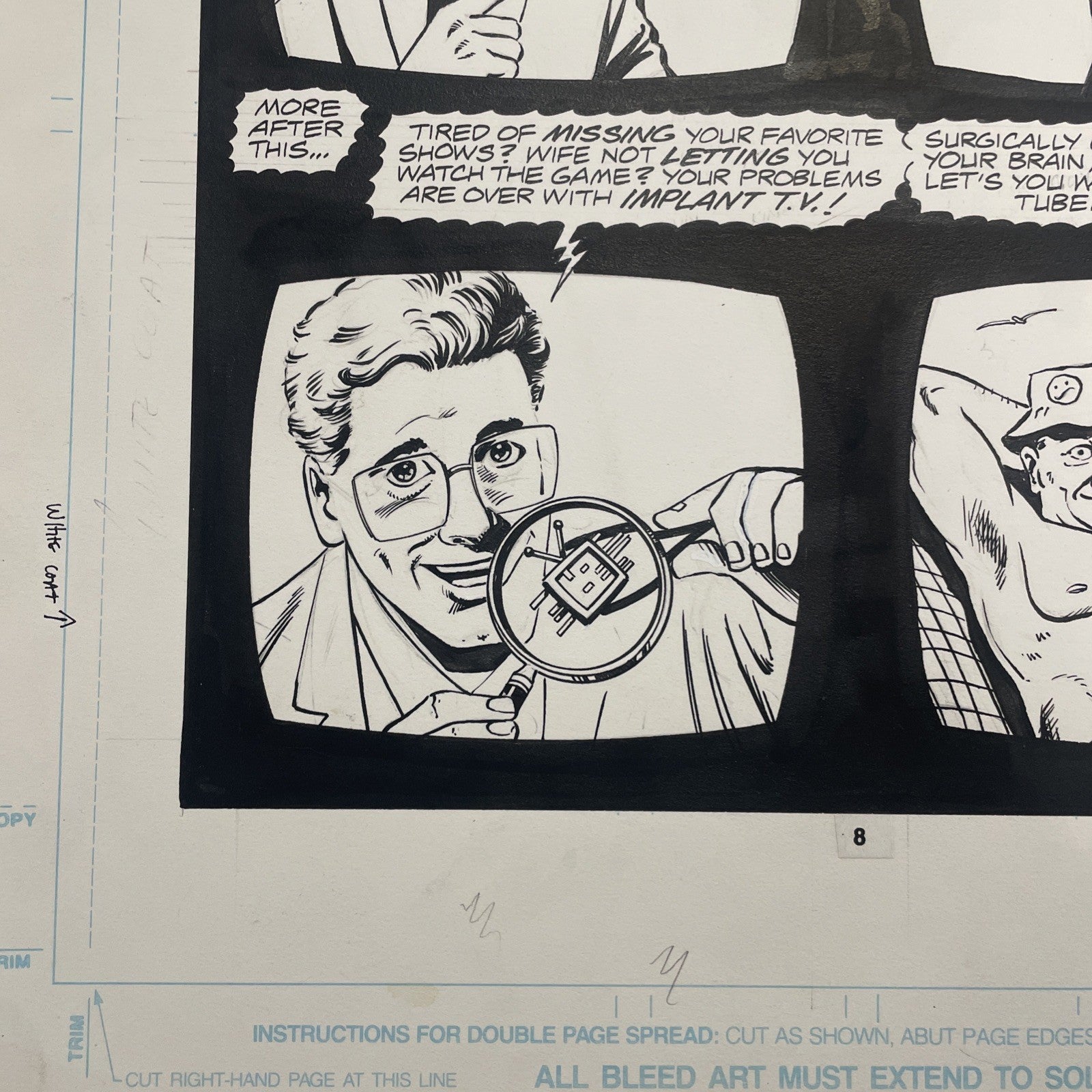 Lee Sullivan Original Art for Marvel's Robocop #12 Page 6 19918