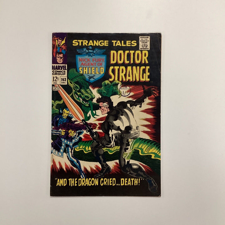 Strange Tales #163 1967 VG/FN Pence Stamp