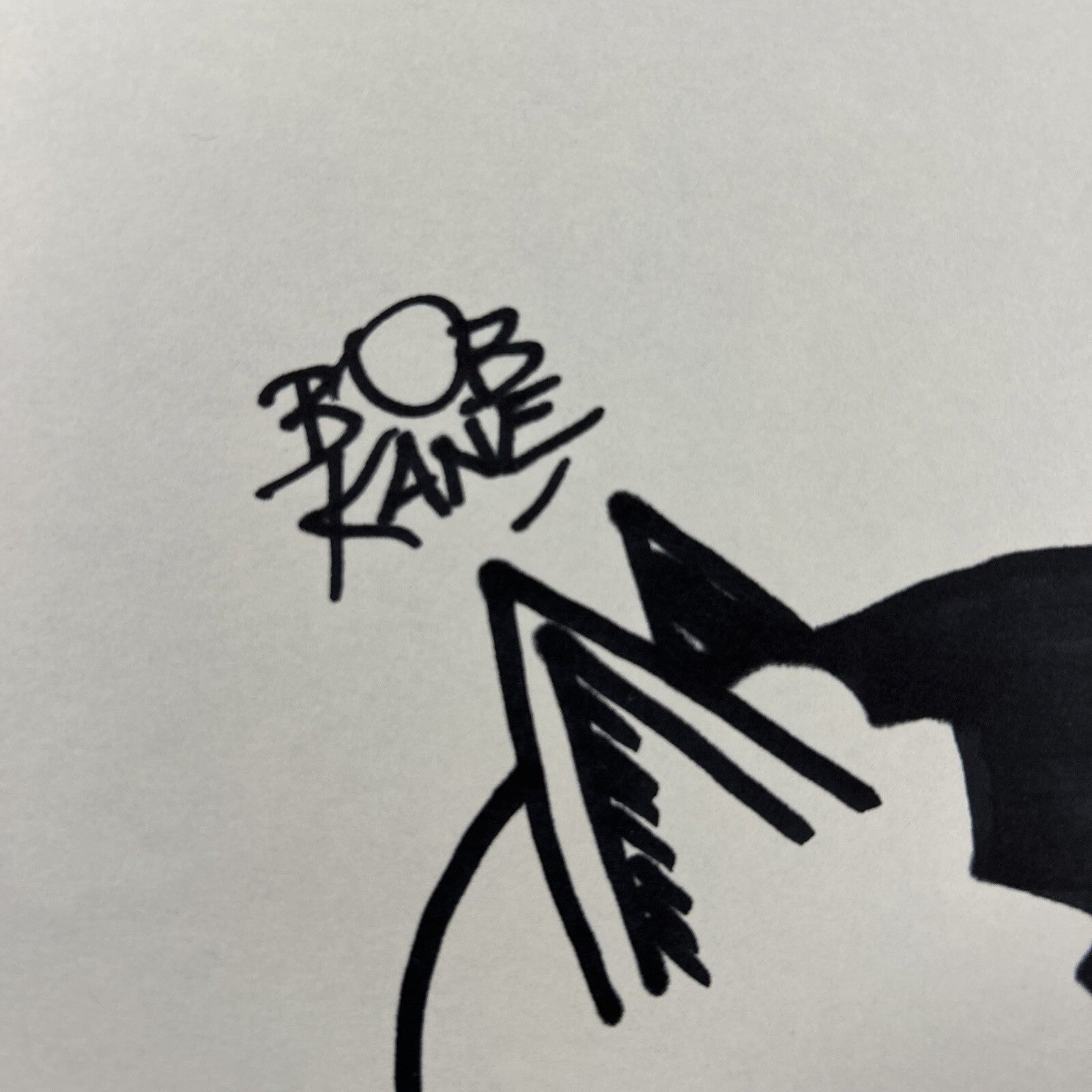 Bob Kane Hand Drawn Original Batman Sketch Art, Signed 30x40 cm with COA5
