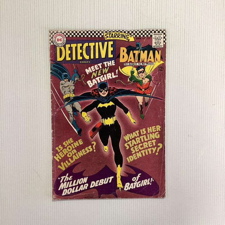 Detective Comics Batman #359 1967 GD/VG 1st Barbara Gordon Batgirl Pence Stamp