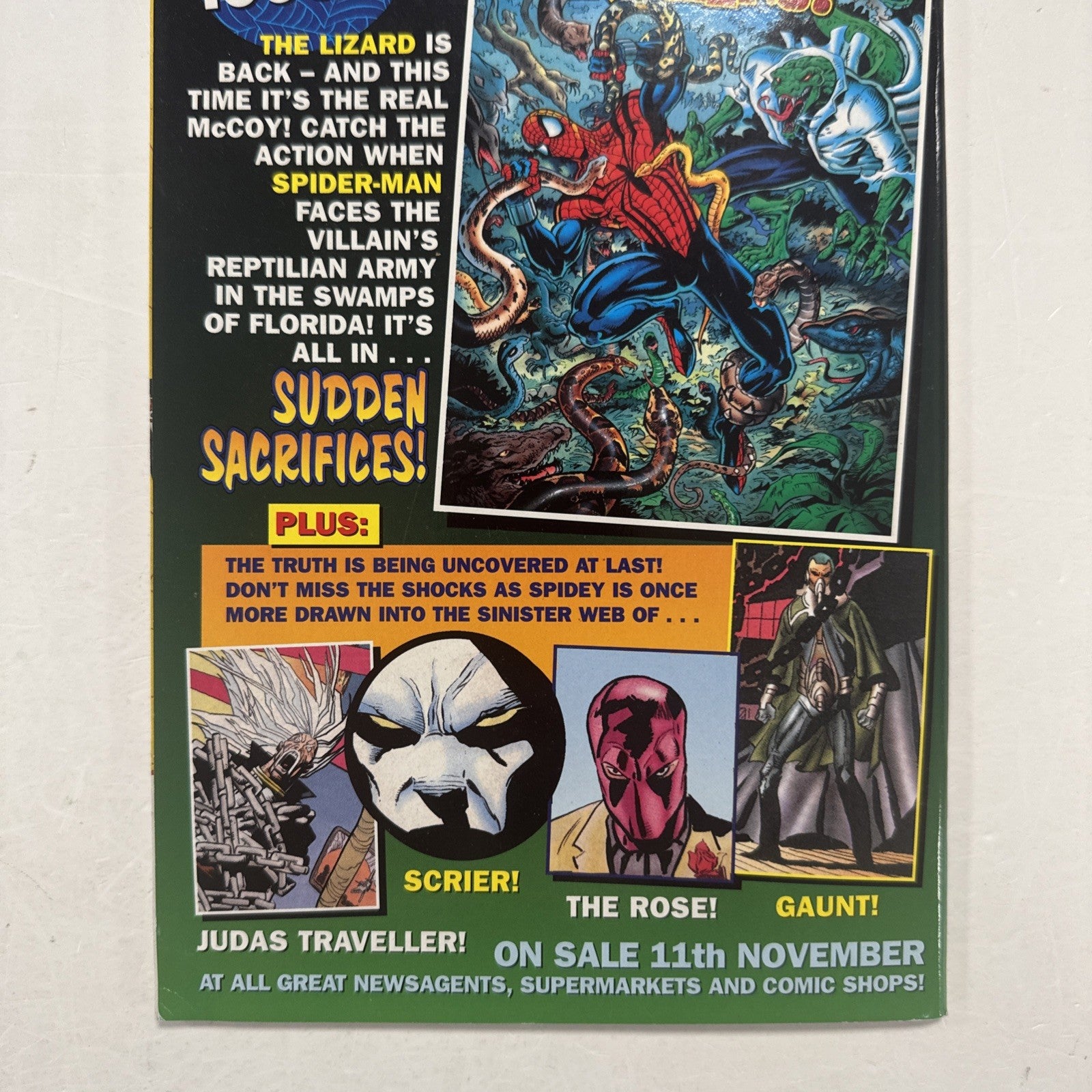 Astonishing Spider-Man #53 1999 VF- UK Marvel Panini Inc. Free Gift Stickers5