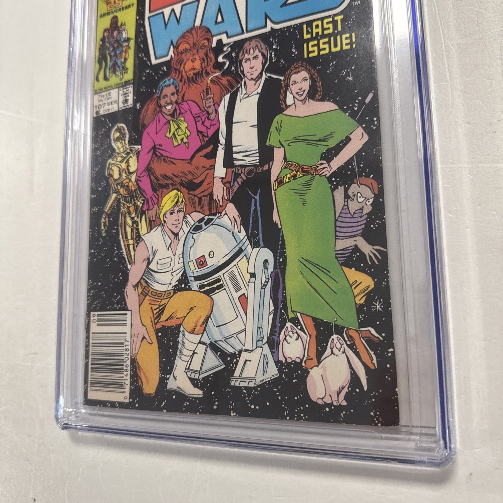Star Wars #107 1986 CGC 7.5 White Pages Newsstand Last Issue2