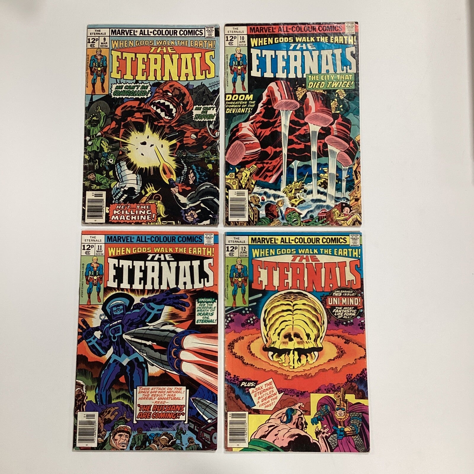The Eternals #1-19 & Annual 1976 Mid grades Cents & Pence copies4