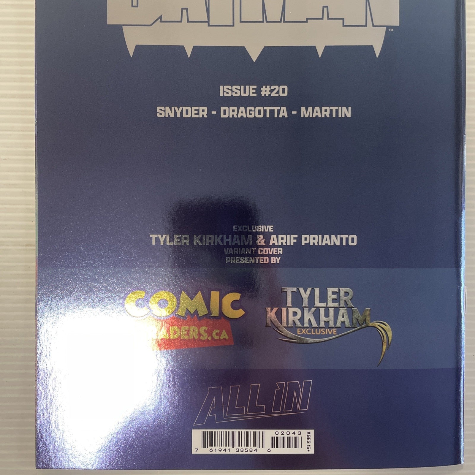 Absolute Batman #20 2026 NM Tyler Kirkham Battle Damage Silver Foil Variant6