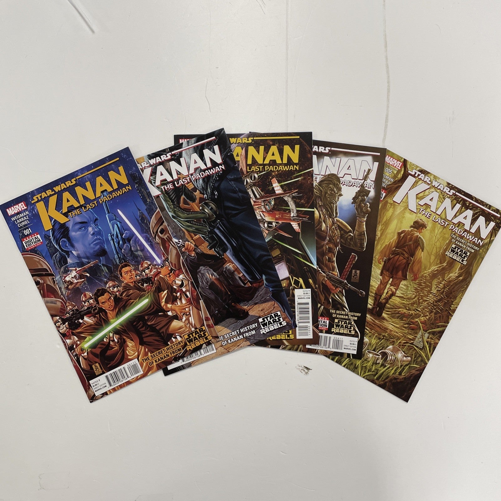 Star Wars Kanan #1-5 2015 High Grade Comics The Last Padawan Complete Set0
