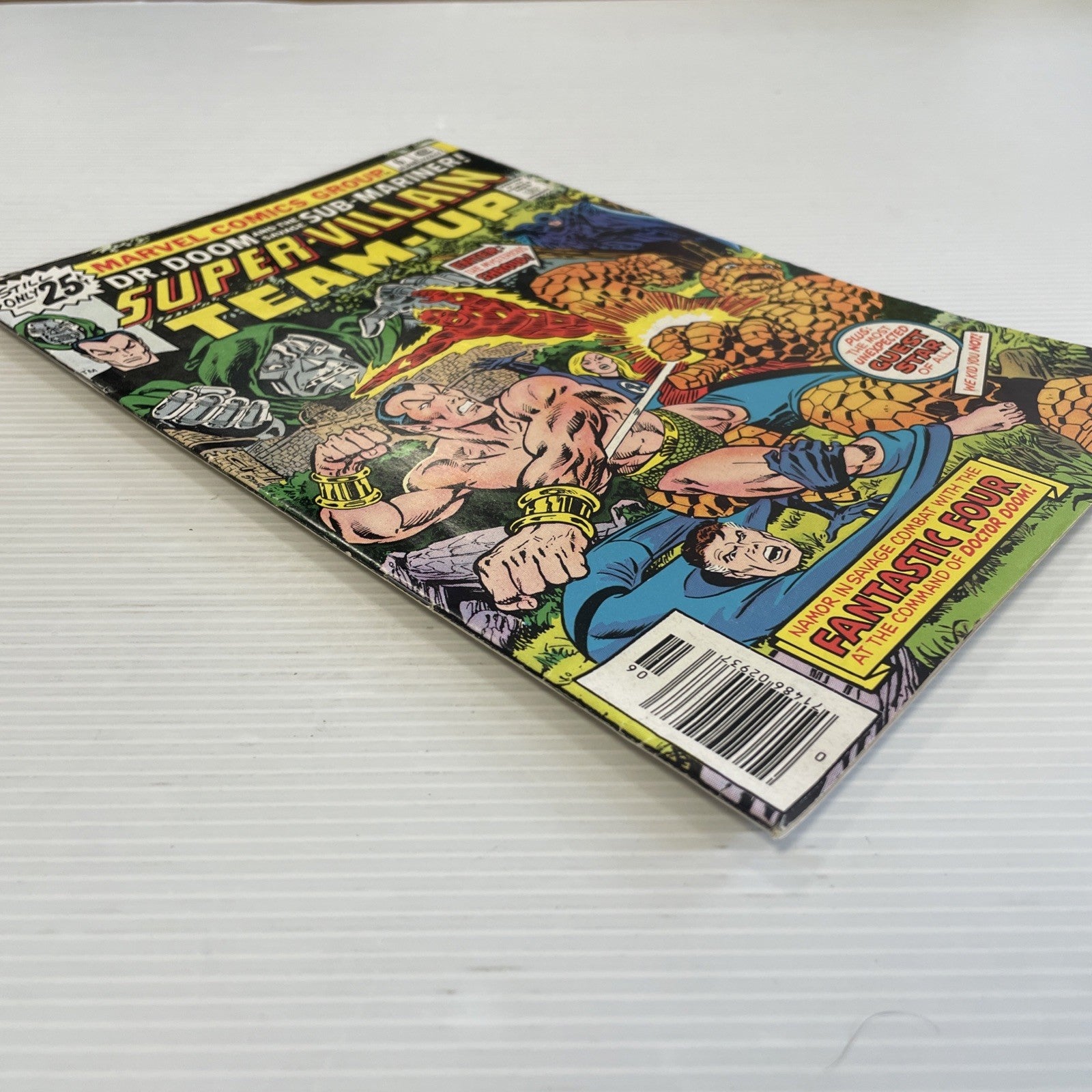 Super-Villain Team-Up #6 1976 FN/VF Signed by Jim Starlin on 1st page3