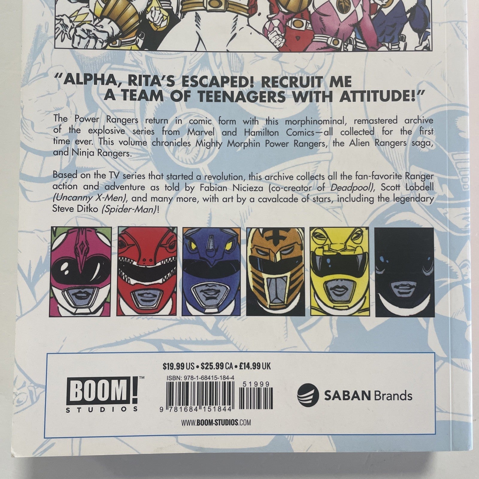 Power Rangers Archive Book One 2018 1st Print BOOM! Studios6