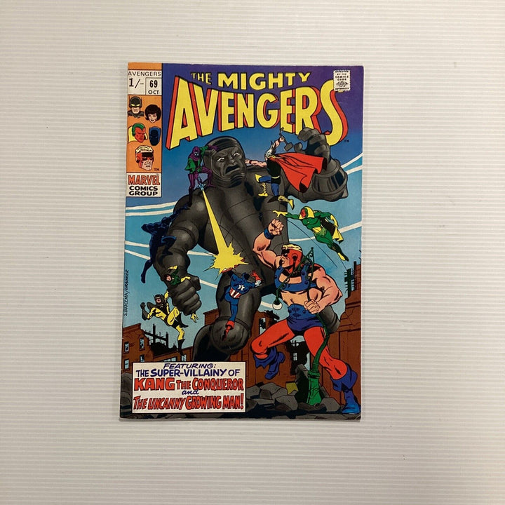 Avengers #69 1969 FN+ 1st App. Grandmaster 1st Cameo of Squadron Sinister Pence