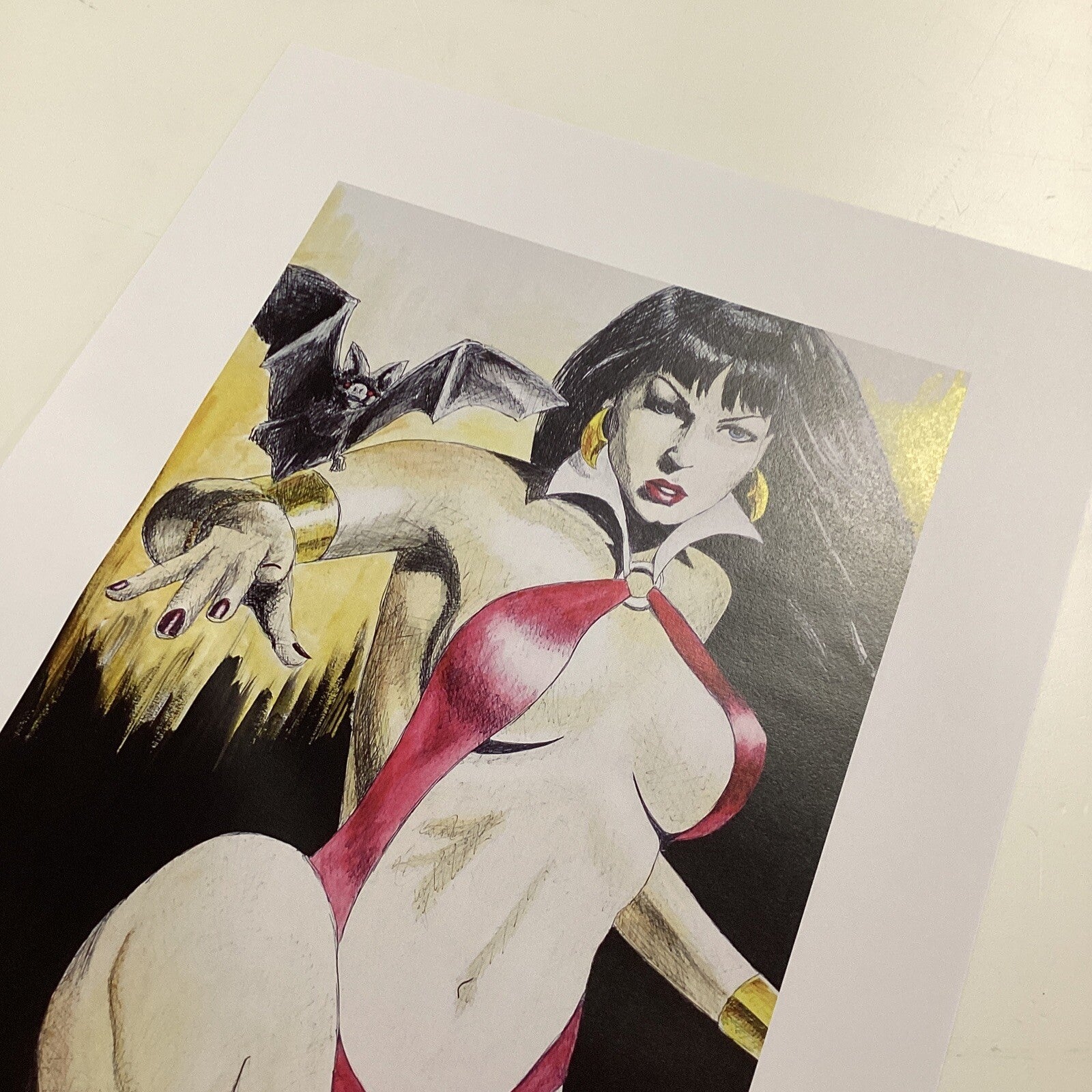 Vampirella Signed Art Print by Becky Knapp6